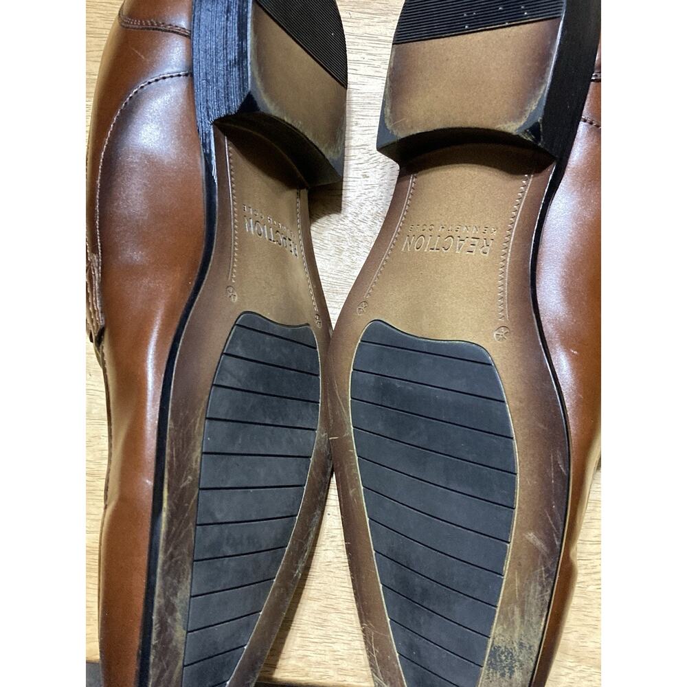 Kenneth Cole Brock Loafers Mens 11 Brown Leather Slip On Dress Shoes - Picture 8 of 11